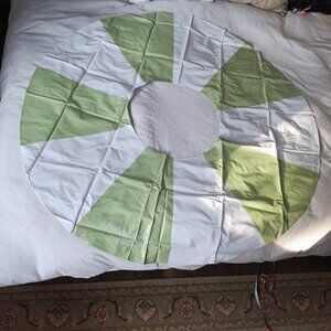 NWT Honeysuckle Swim Co. Green and White Oversized Adult Pool Float